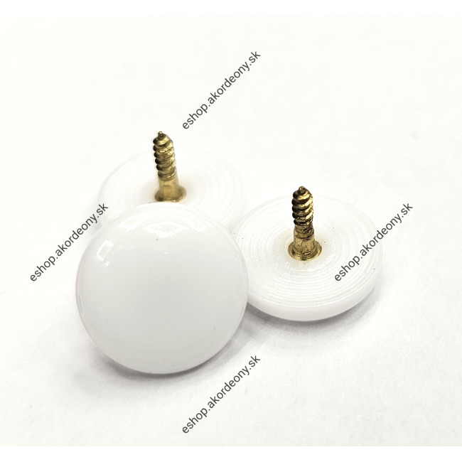 Gombík s priemerom 14,5 mm, farba: pastelovo biela